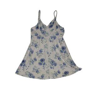 No Boundaries Floral Print Babydoll Top With Braided Straps‎ - Size XXL